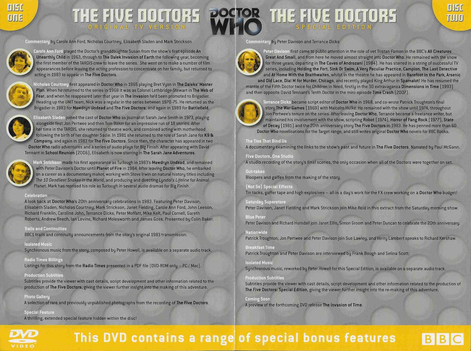 Inserts from BBCDVD 2450